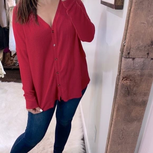 Wonderly red thermal top size 0X - Picture 1 of 5